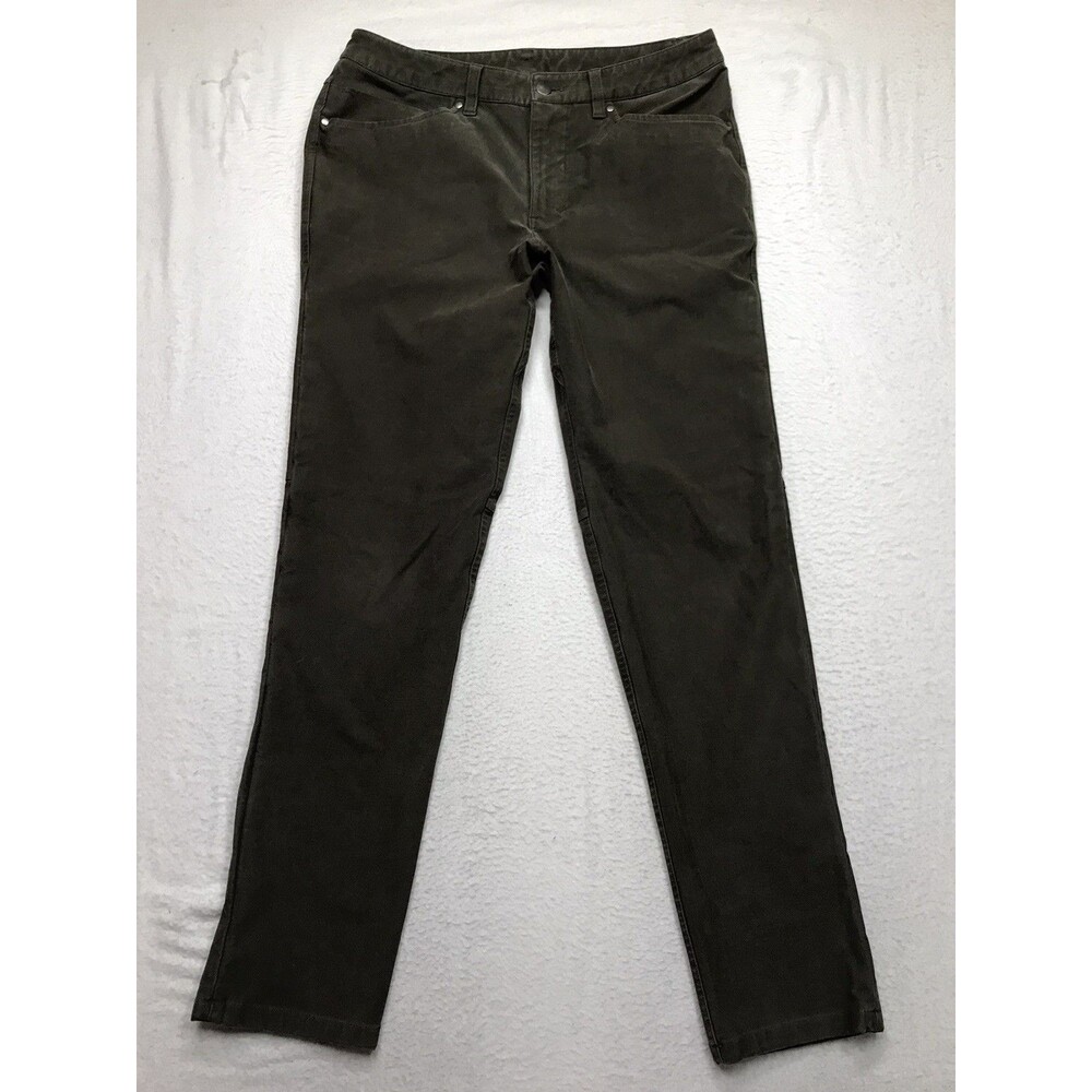LULULEMON Pant Men 31(32x30) Olive Green ABC Slim 5 Pocket Utilitech Twill Denim